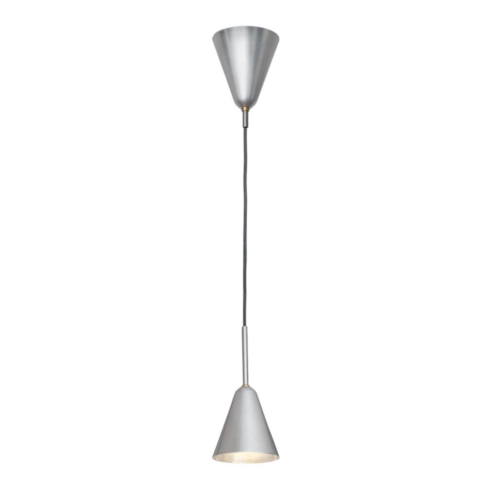Swedish Konsthantverk Small Patina Raw Alu Ceiling Lamp For Sale