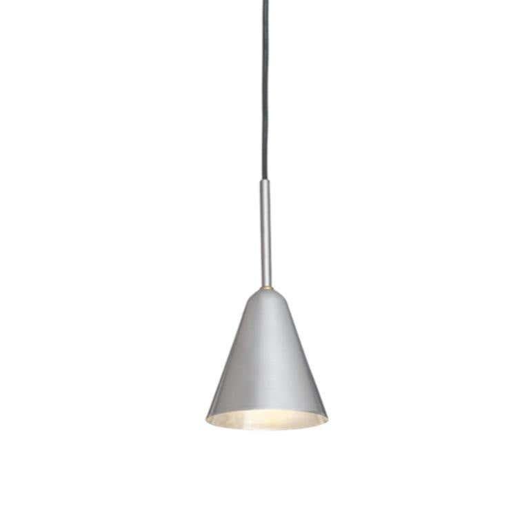 Contemporary Konsthantverk Small Patina Raw Alu Ceiling Lamp For Sale