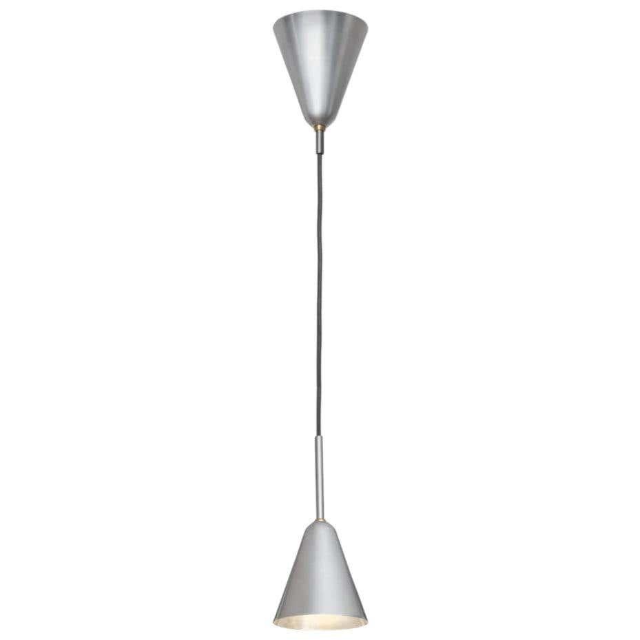 Aluminum Konsthantverk Small Patina Raw Alu Ceiling Lamp For Sale