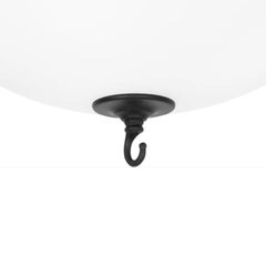 Stävie Ceiling Lamp by Konsthantverk Tyringe, Matte White Glass
