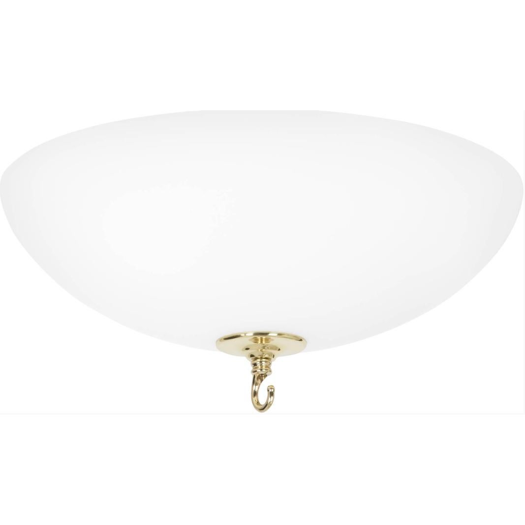 Swedish Konsthantverk Stävie Brass Ceiling Lamp For Sale