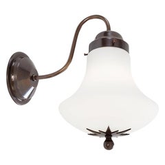 Lampada da parete in ottone ossidato Konsthantverk Stoby