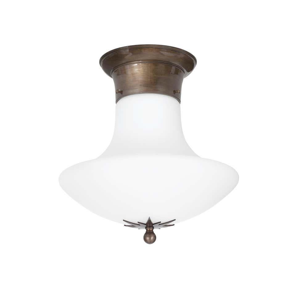 Konsthantverk Stoby Oxide D25 Opal Glass Ceiling Lamp In New Condition For Sale In Barcelona, Barcelona