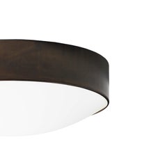 Konsthantverk Svep Small Ceiling Lamp, Iron Oxide & Opal Acrylic