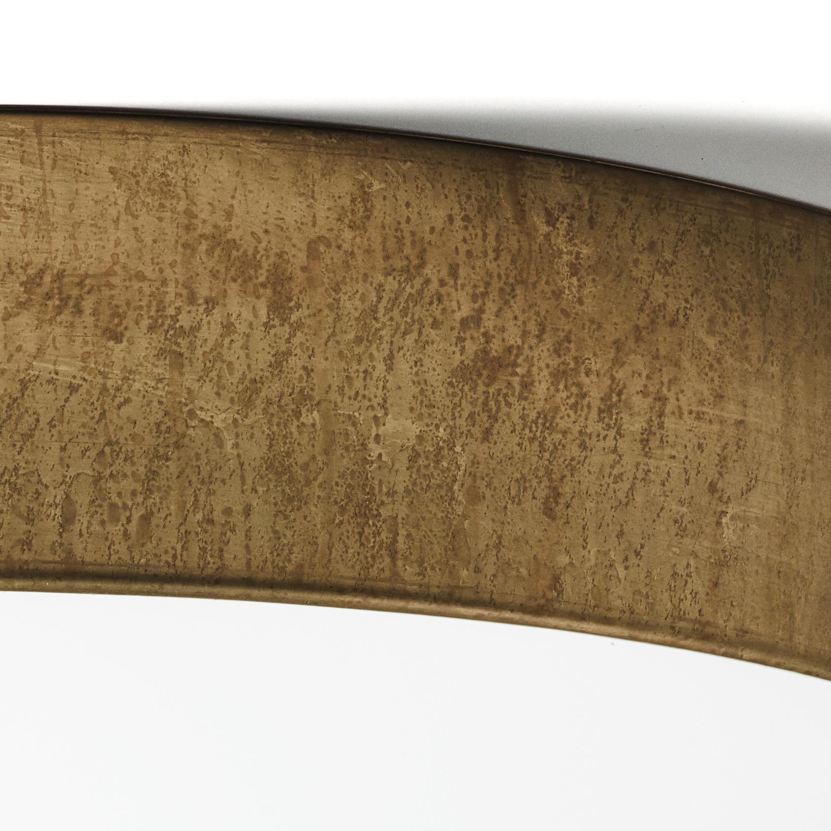 Konsthantverk Svep Small Raw Brass Ceiling Lamp In New Condition For Sale In Barcelona, Barcelona