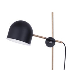 Konsthantverk Tyringe KH#2 Table Lamp, Black & Brass, Modern Design