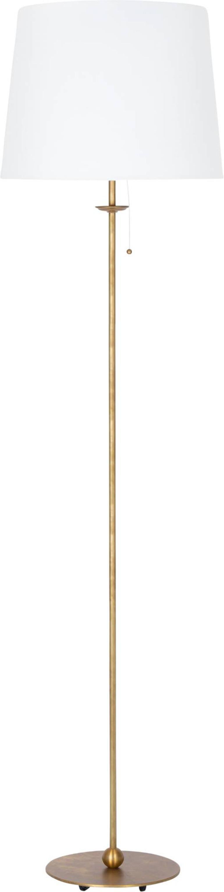 Swedish Konsthantverk Uno Large Raw Brass Table Lamp For Sale