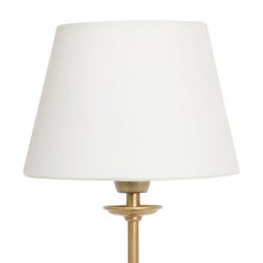 Konsthantverk Uno Medium Raw Brass Table Lamp, Scandinavian Design