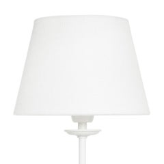 Konsthantverk Uno, lampe de bureau blanche de taille moyenne