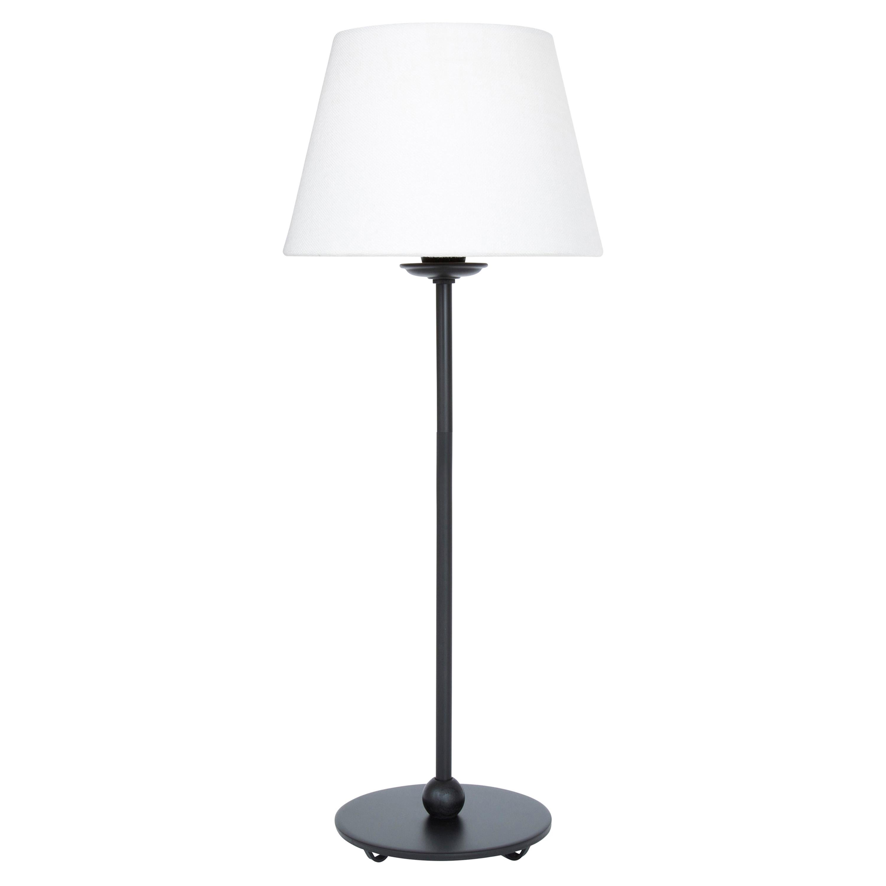 Konsthantverk Uno Small Black Table Lamp For Sale