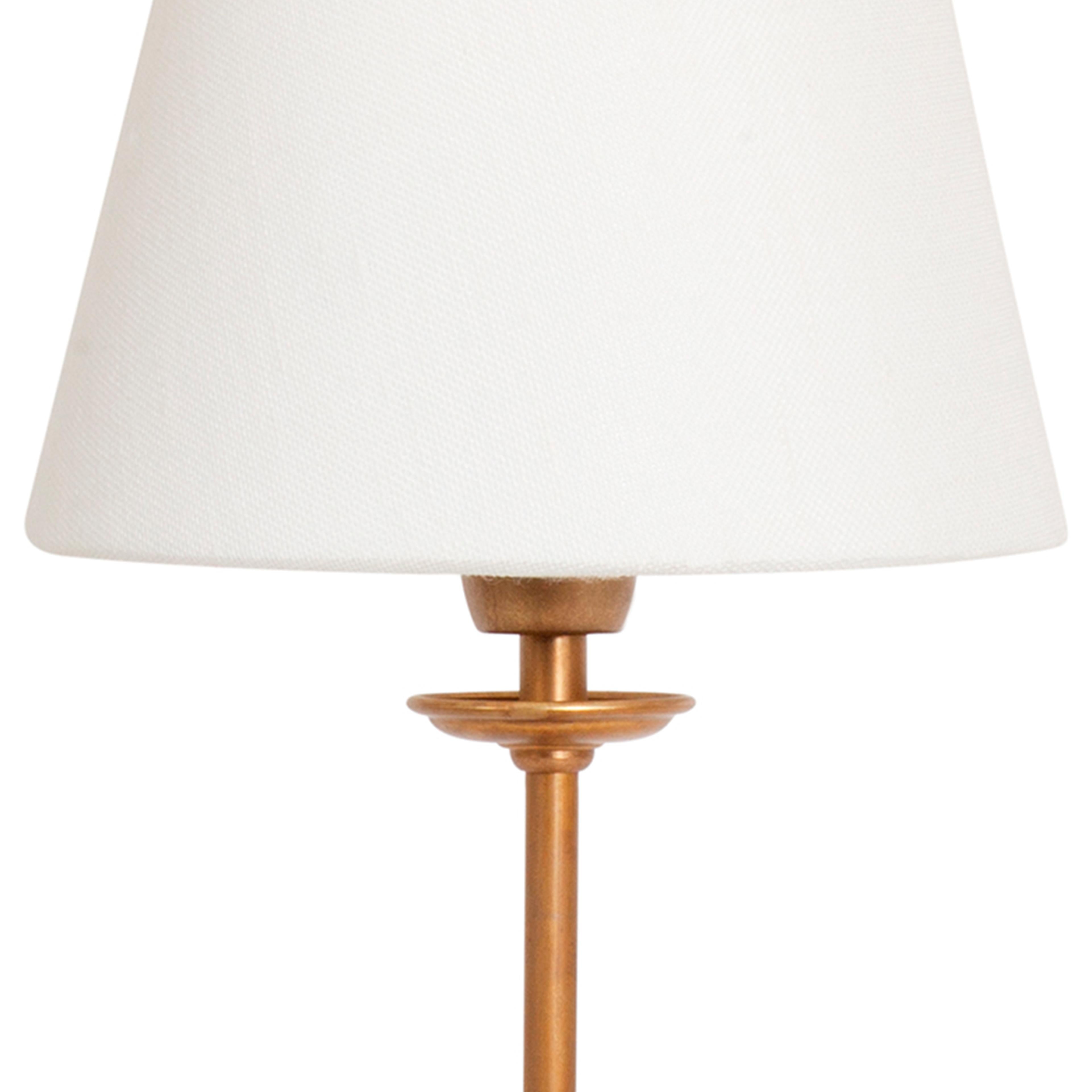 Swedish Konsthantverk Uno Small Brass Table Lamp For Sale