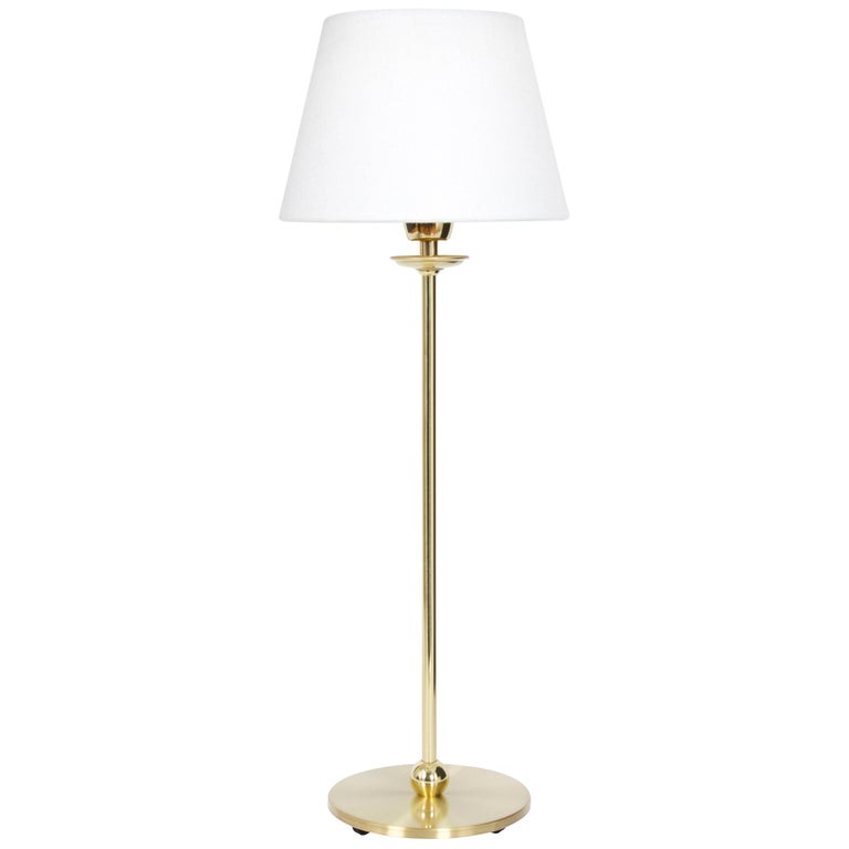 Konsthantverk Uno Small Polished Brass, Floor Lamps Made In Usa