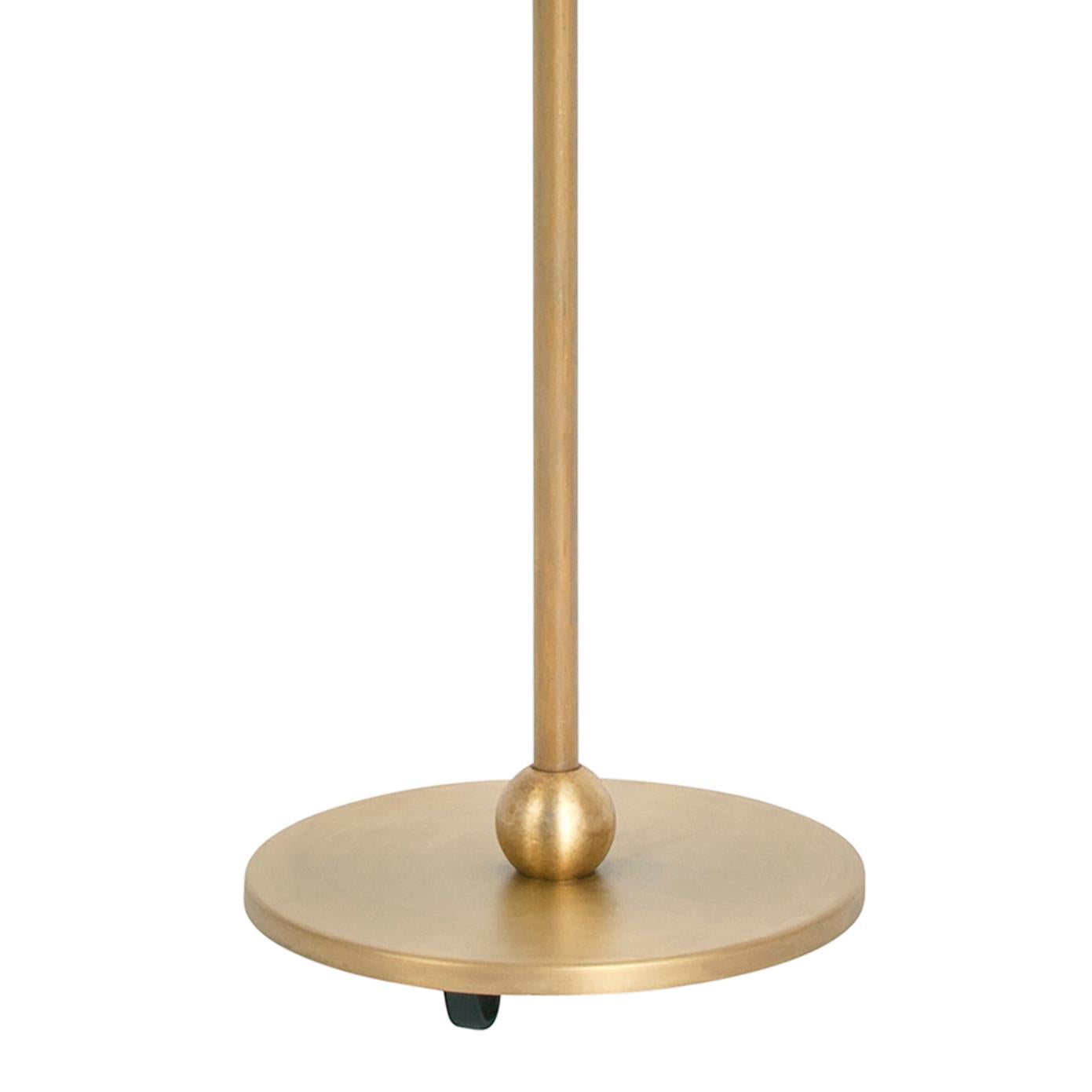 Swedish Konsthantverk Uno Small Raw Brass Table Lamp For Sale