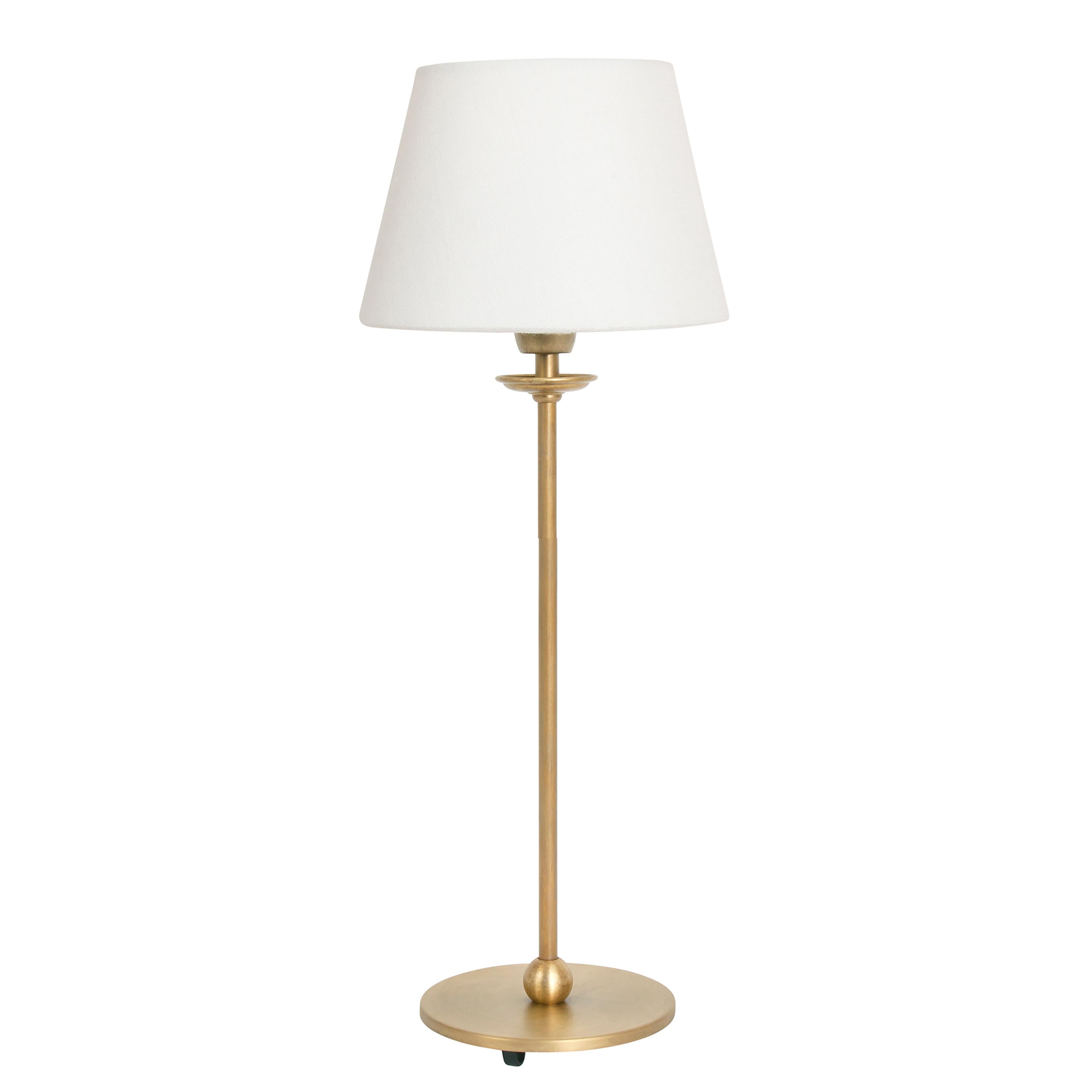 Konsthantverk Uno Small Raw Brass Table Lamp In New Condition For Sale In Barcelona, Barcelona