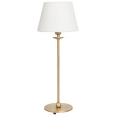 Konsthantverk Uno Small Raw Brass Table Lamp