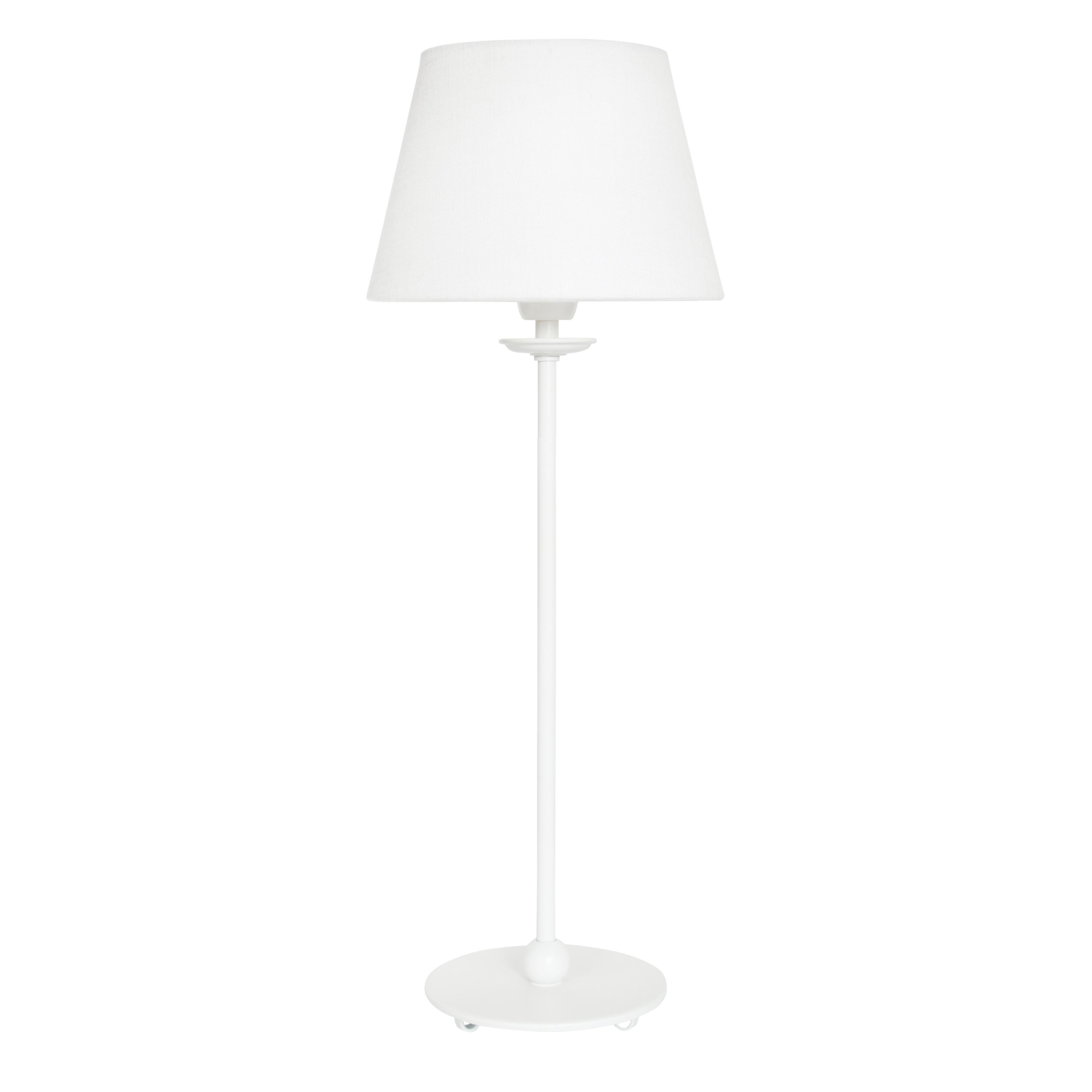 Swedish Konsthantverk Uno Small White Table Lamp For Sale