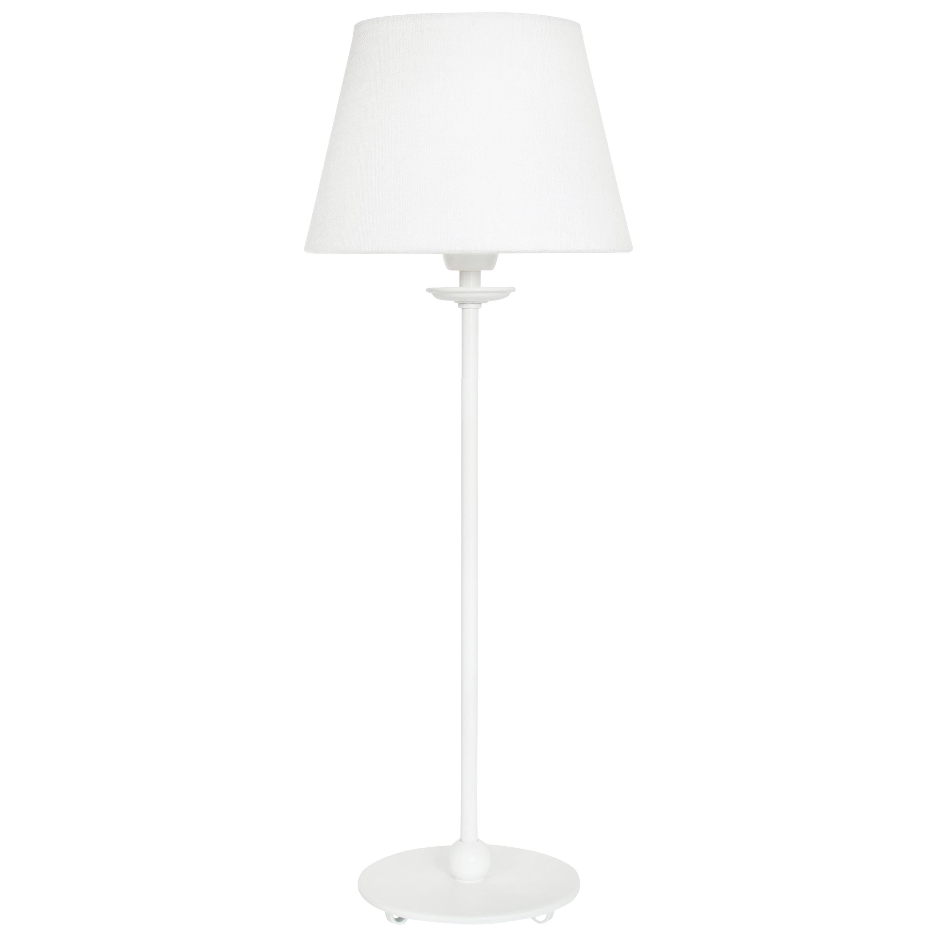 Konsthantverk Uno Small White Table Lamp For Sale