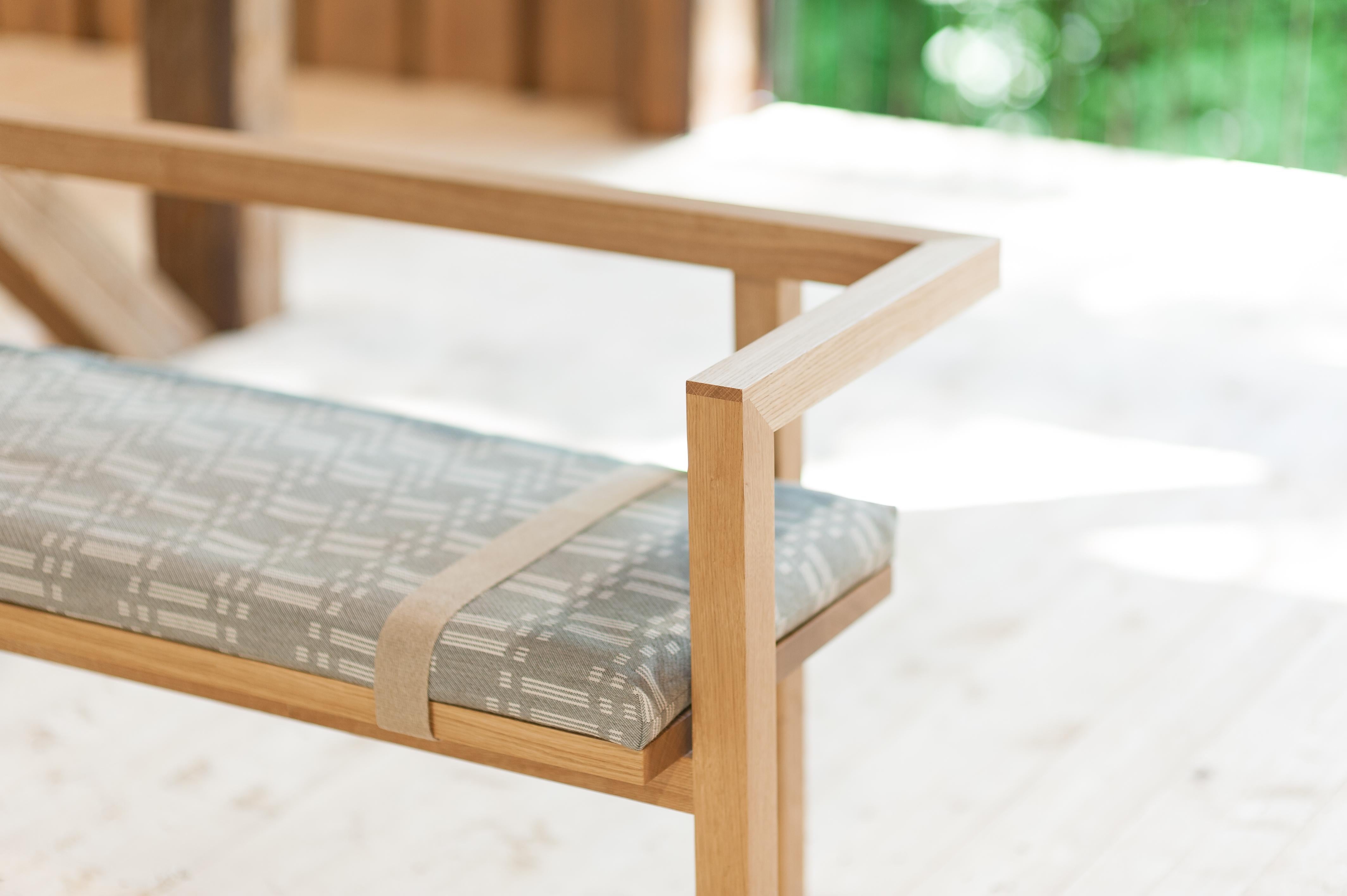 solid wood bench indoor