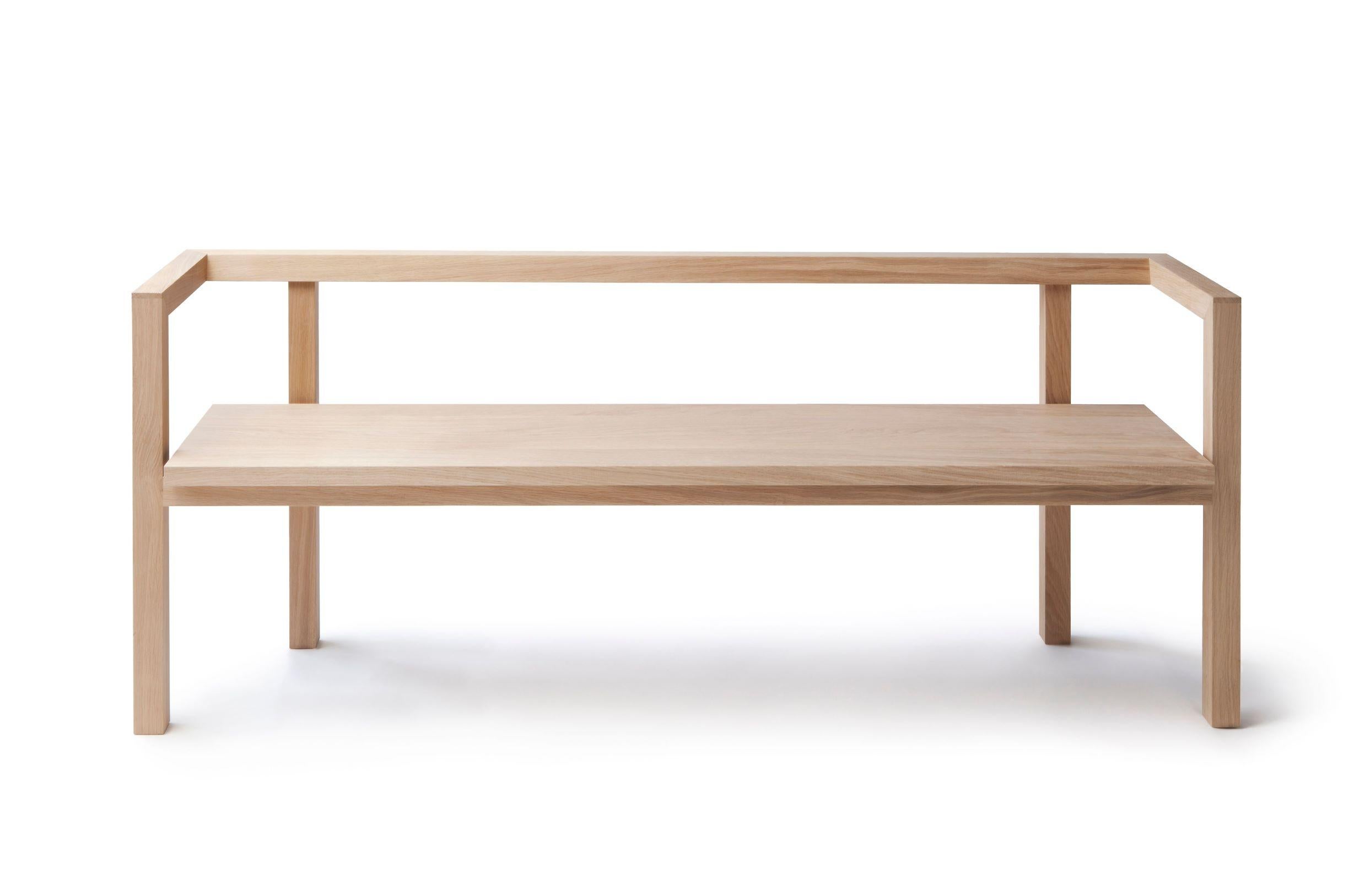 wooden bench indoor with back