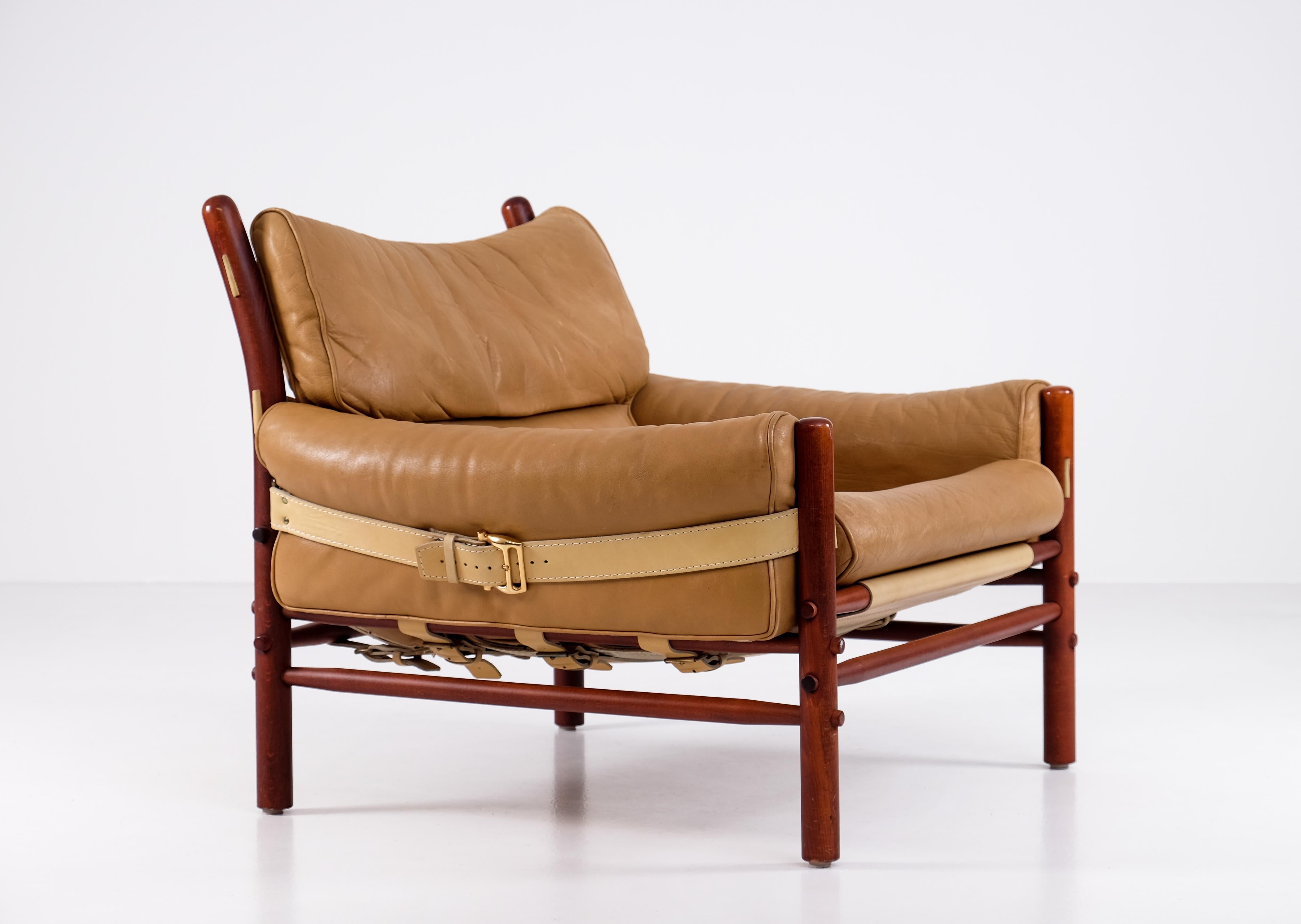 Scandinavian Modern 'Kontiki' Easy Chair by Arne Norell, 1970s