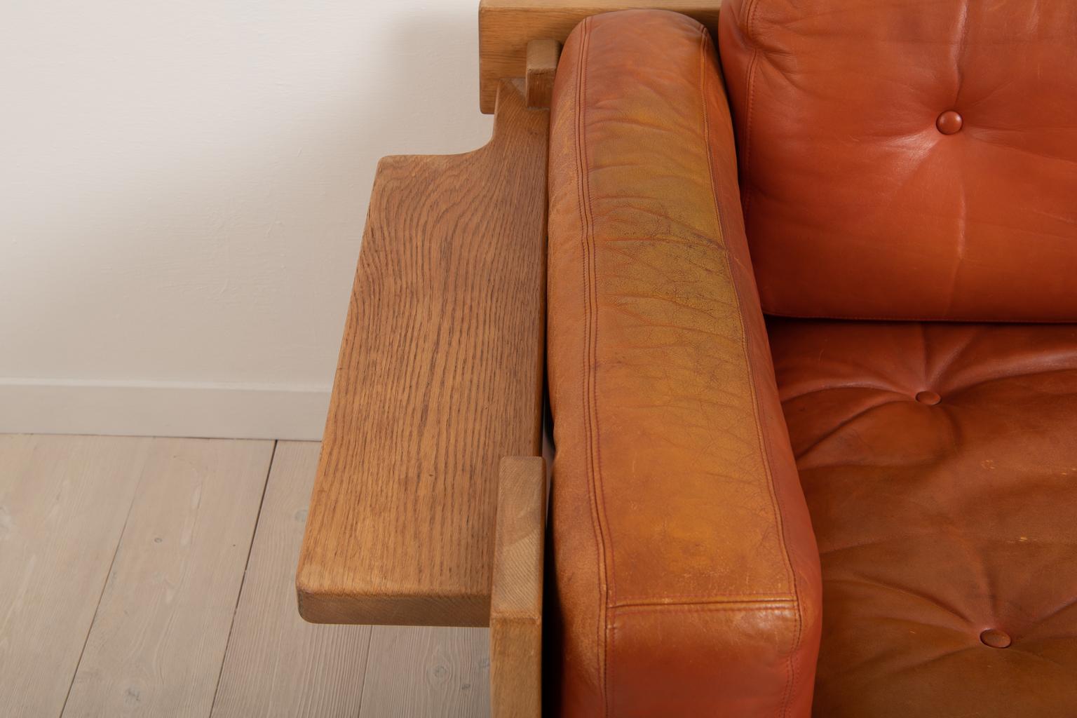 Leather 'Kontrapunkt' Sofa by Yngve Ekström for Swedese