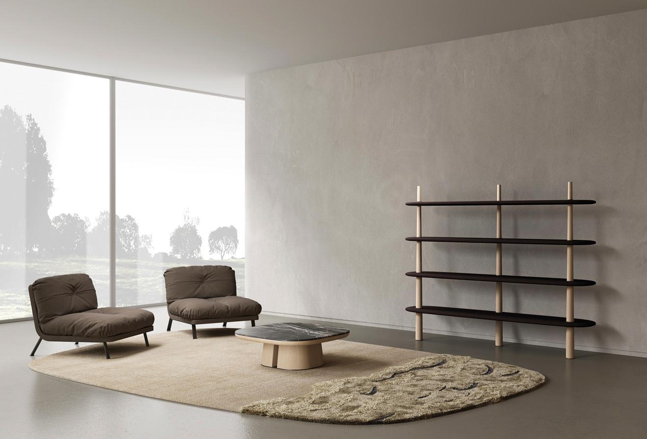 Italian Konus Bookshelf - a Sculptural Piece of Furniture For Sale