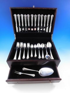 Konval by Th. Olsens 830 Silver Flatware Set Service 73 Pieces Norwegian