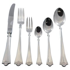 Konval por Th. Olsens 830 Servicio de Cubiertos de Plata 73 Piezas Noruego