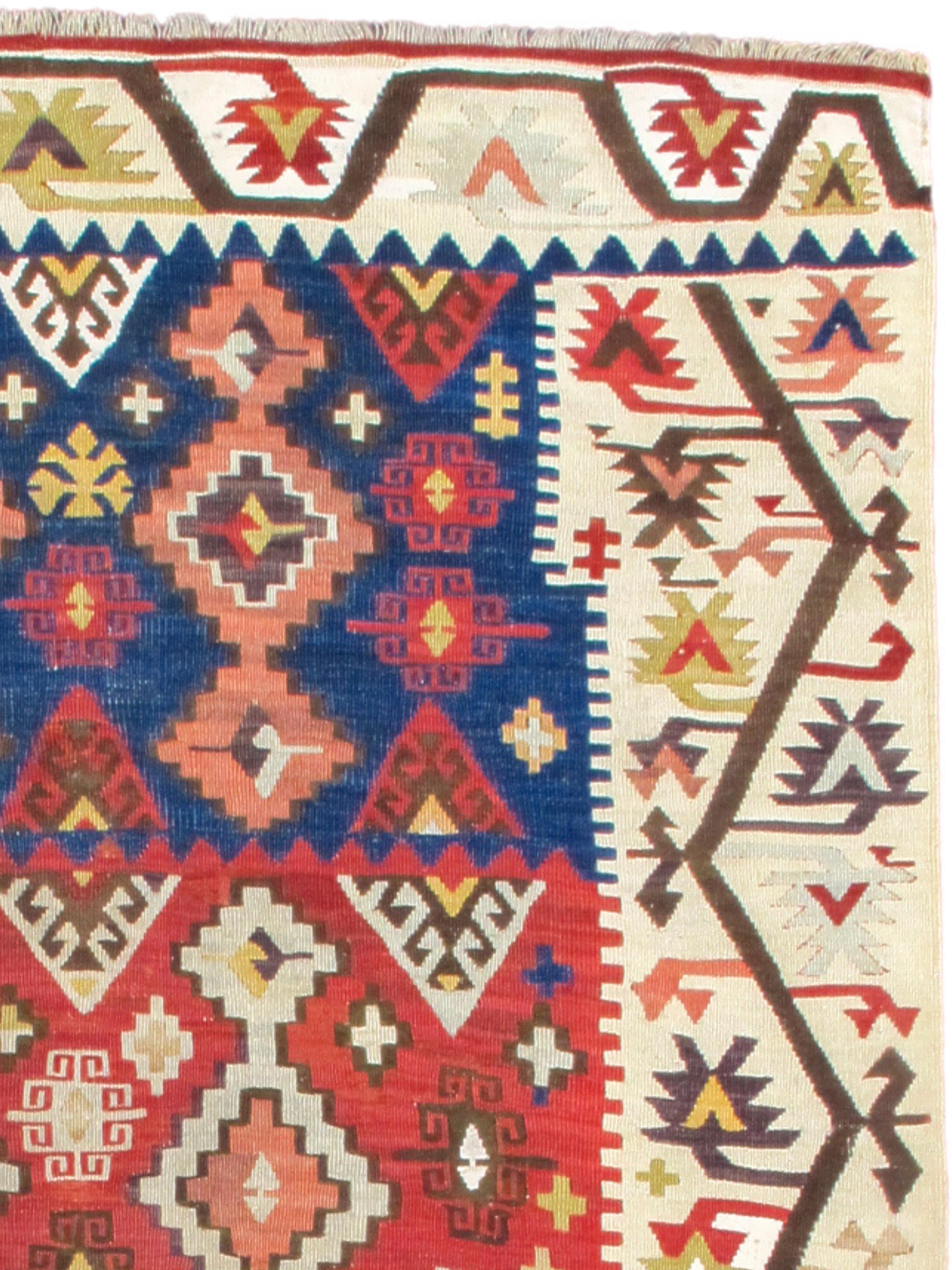 Kilim de Konya, 19e siècle Excellent état - En vente à San Francisco, CA