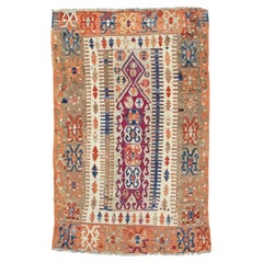 Antique Konya Prayer Kilim, Late 19th Century