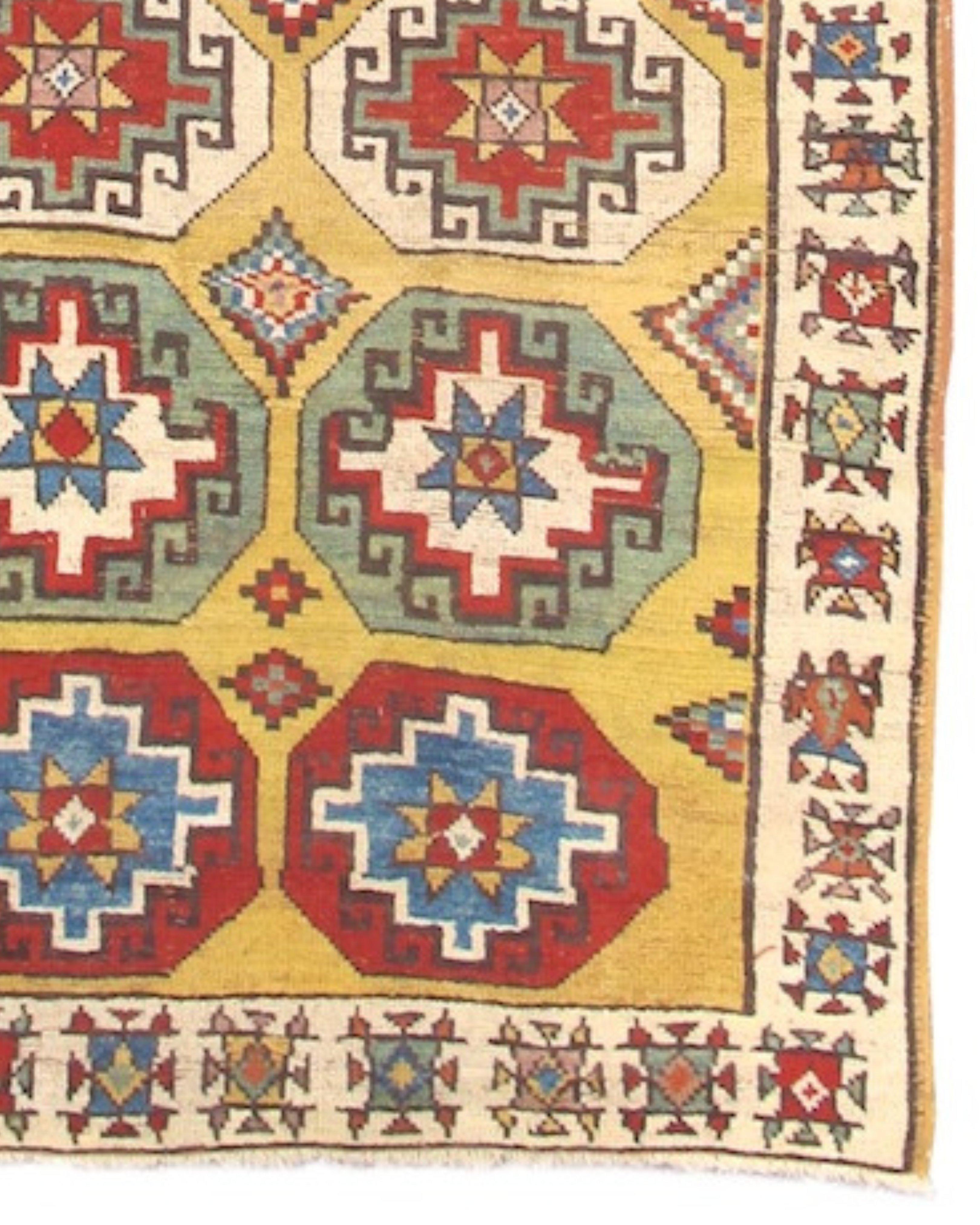 Antique Anatolian Konya Runner Rug, Early 19th Century In Good Condition For Sale In San Francisco, CA
