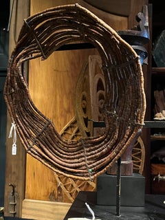 Konyak naga-necklace with brown beads