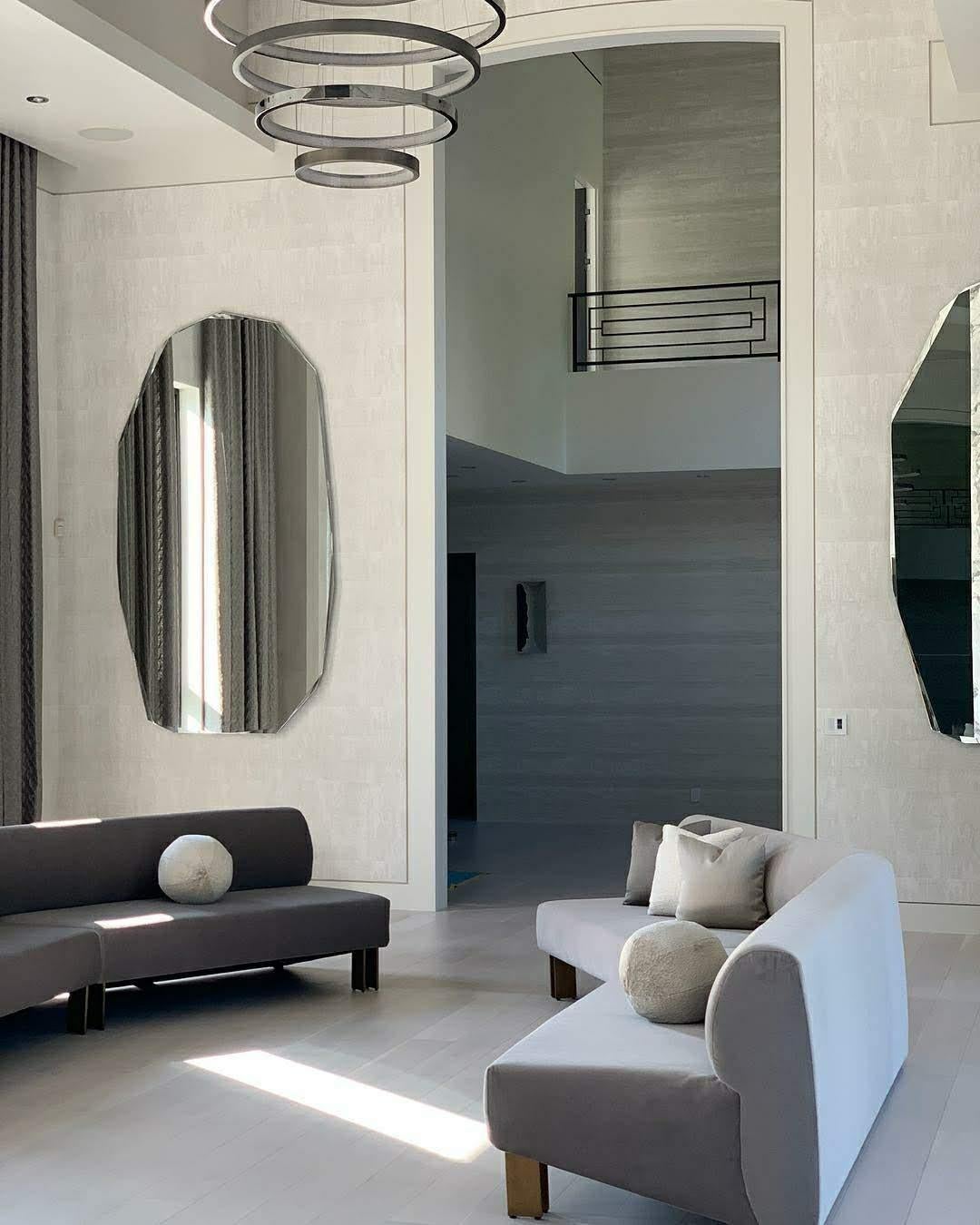 Contemporary KOOH-I-NOOR Large Standing Mirror, by Piero Lissoni for Glas Italia IN STOCK For Sale