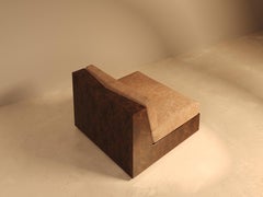 KAVA Collection II - Base in radica di noce con rivestimento in Dedar - Divano componibile