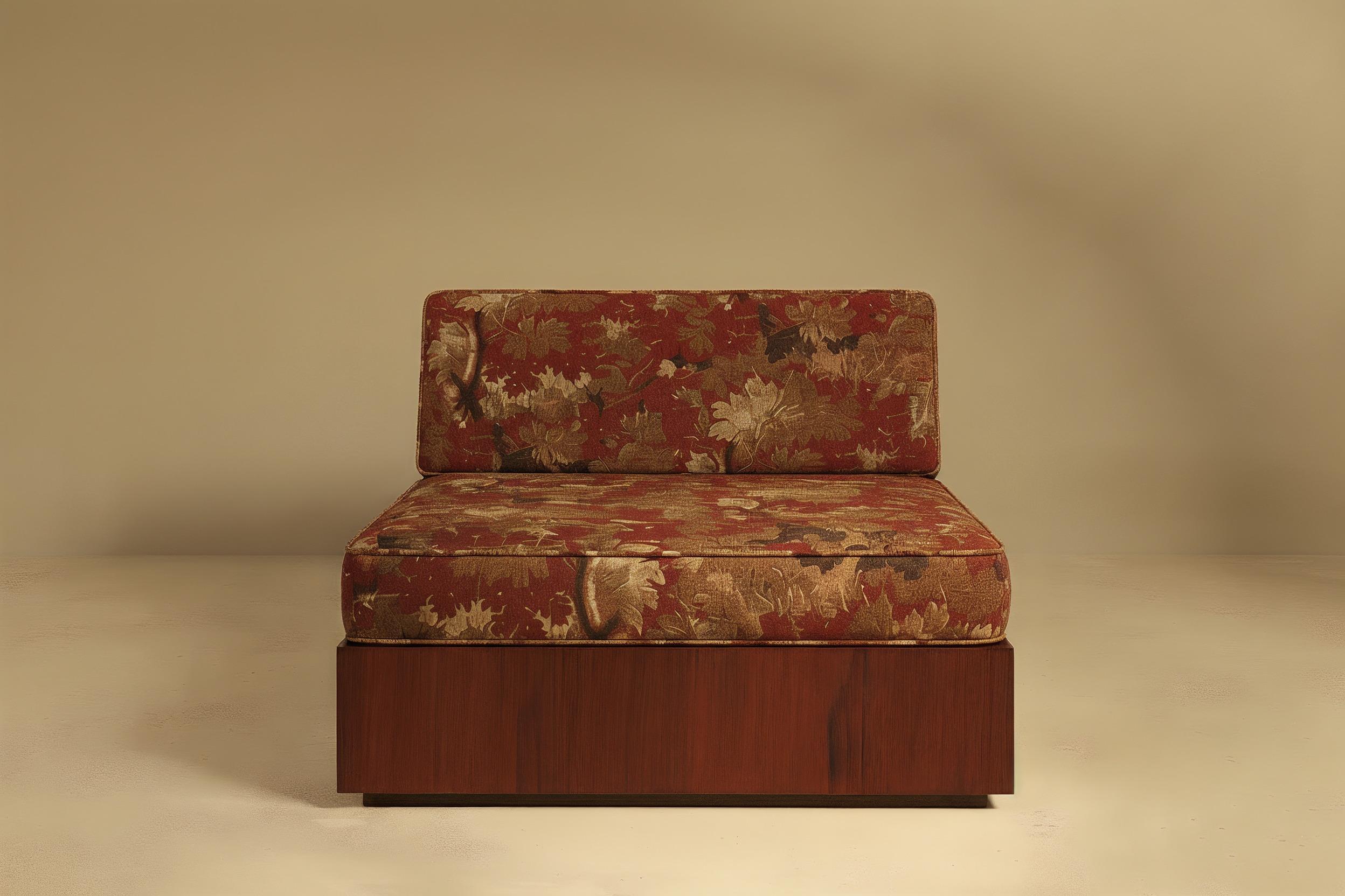 Italiano Divano modulare Koohdasht II - Impiallacciato Wood Wood con imbottitura in Dedar in vendita