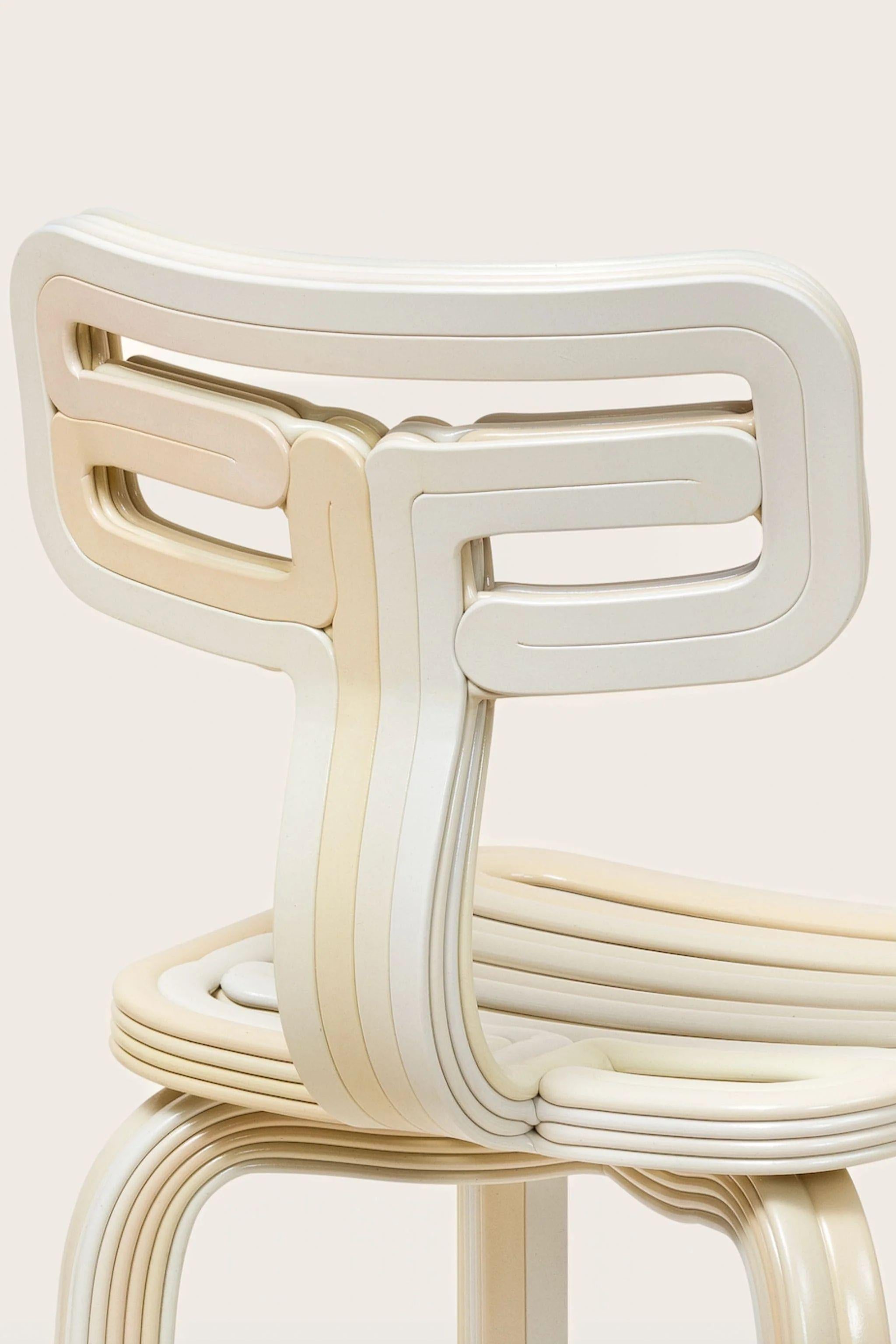 Kooij Chubby Chair in Buttermilk by Dirk van der Kooij For Sale 3