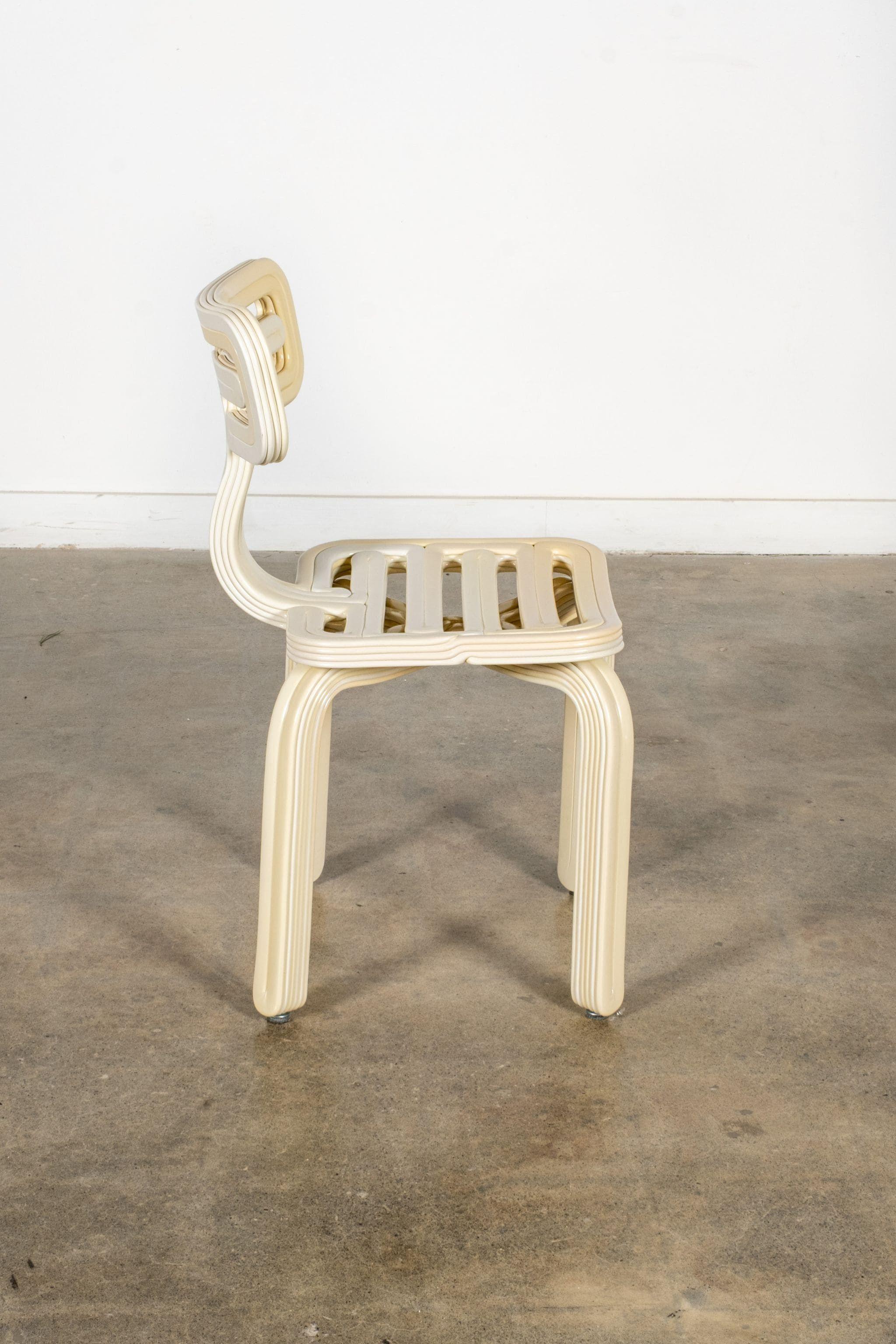 Dutch Kooij Chubby Chair in Buttermilk by Dirk van der Kooij For Sale