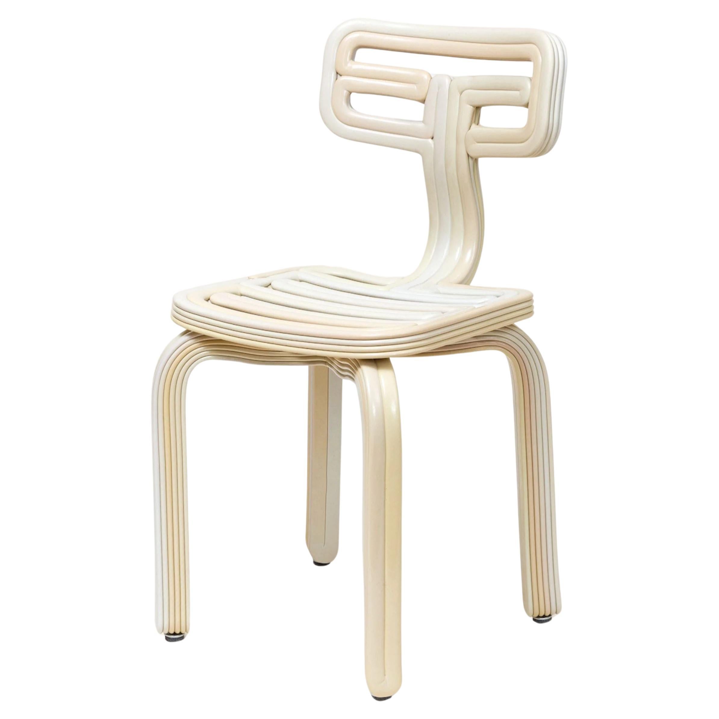Kooij Chubby Chair in Buttermilk by Dirk van der Kooij For Sale
