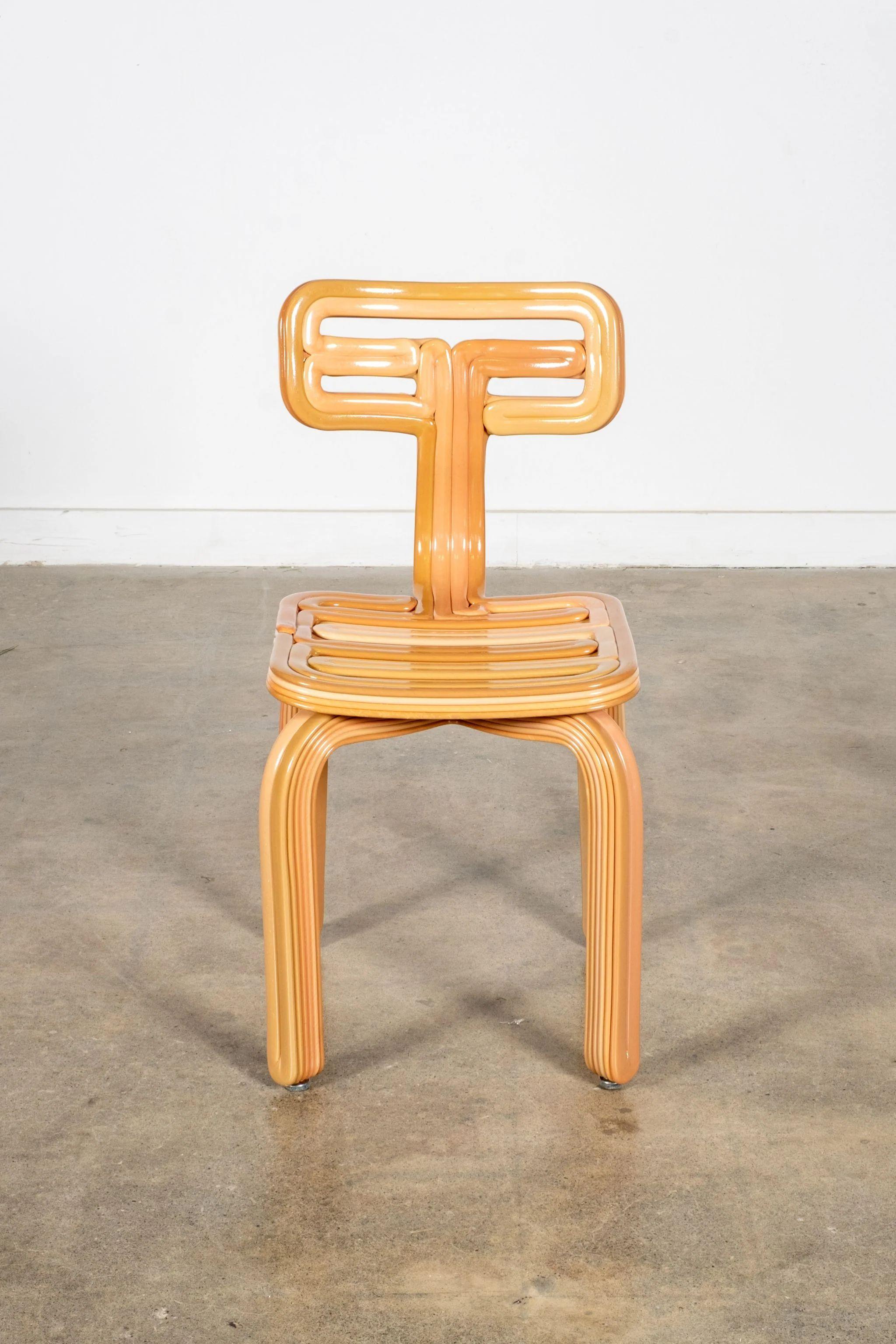 Kooij Chubby Chair in Dijon von Dirk van der Kooij (Stahl) im Angebot