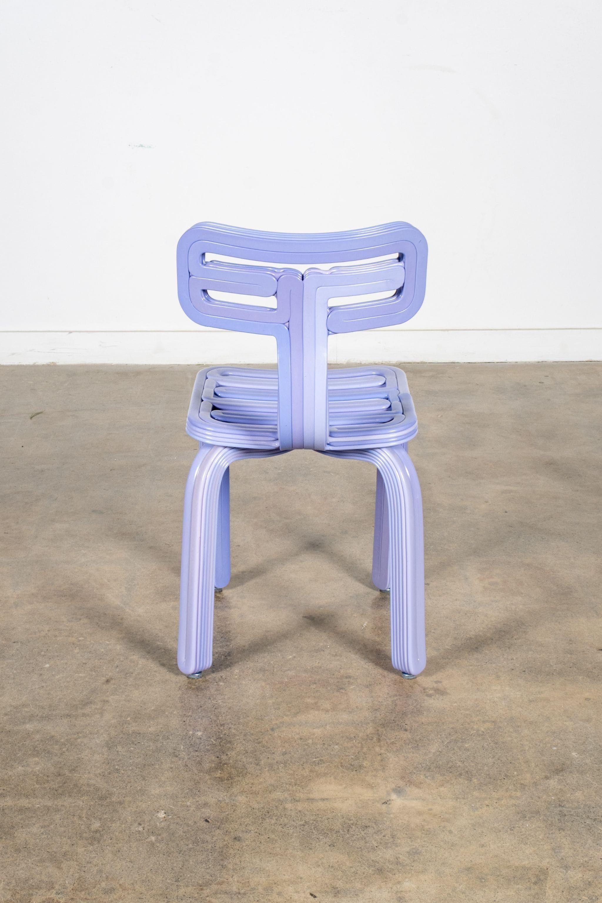 Kooij Chubby Chair in Forget-Me-Not by Dirk van der Kooij In New Condition For Sale In Toronto, ON