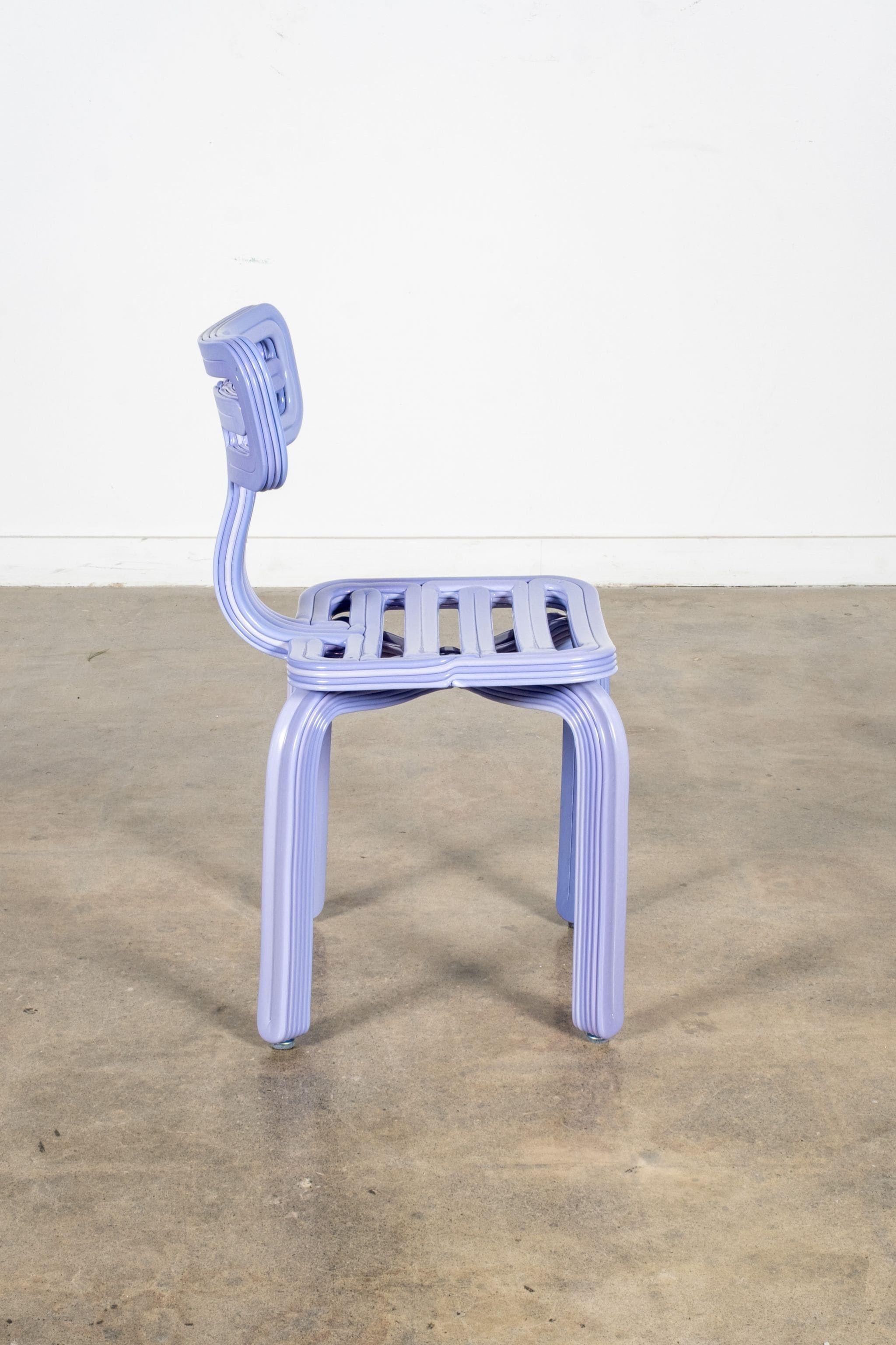 Contemporary Kooij Chubby Chair in Forget-Me-Not by Dirk van der Kooij For Sale