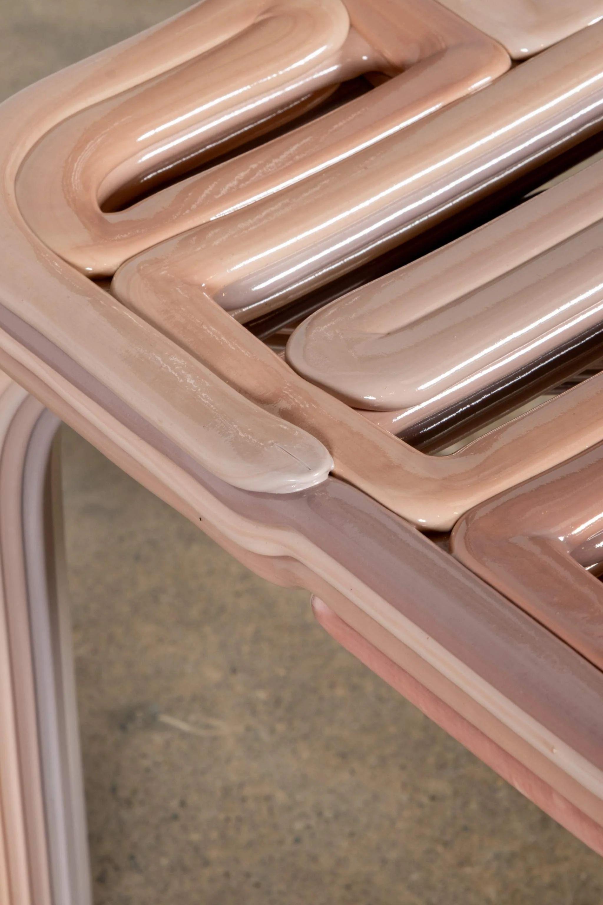 Sedia Kooij Chubby in rosa ceramica di Dirk van der Kooij in vendita 1