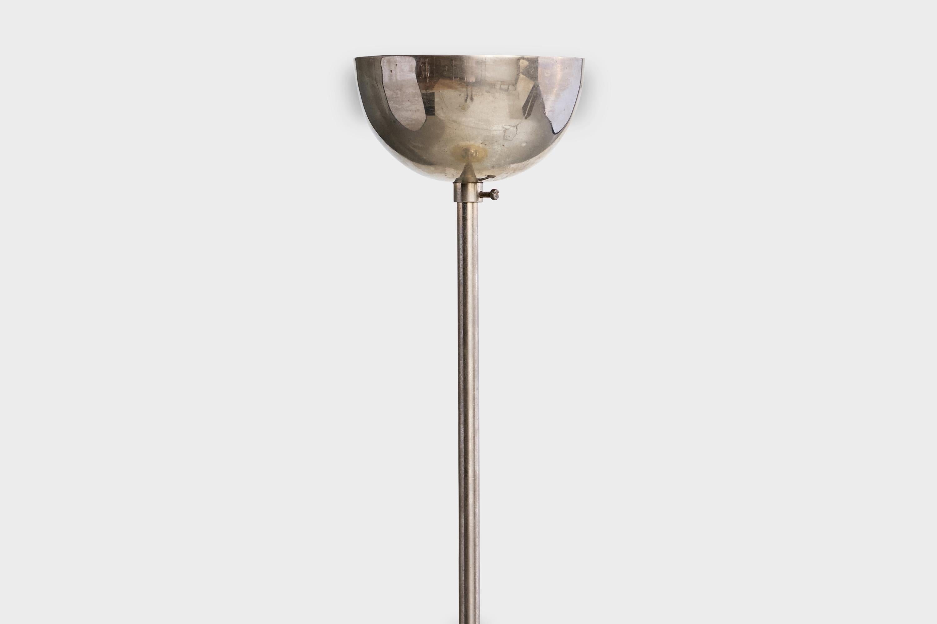 Kooperativa Förbundet, Lámpara colgante, Cristal, Níquel, Suecia, Década de 1940 en venta 3