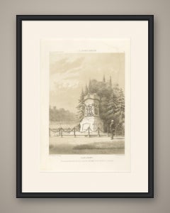 Koopman Monument, Utrecht Cemetery, Dutch Architecture Print, Leliman, 1865-1866