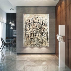 Lost - Grand Format Art Moderne (40x56), Peinture, Acrylique sur Toile