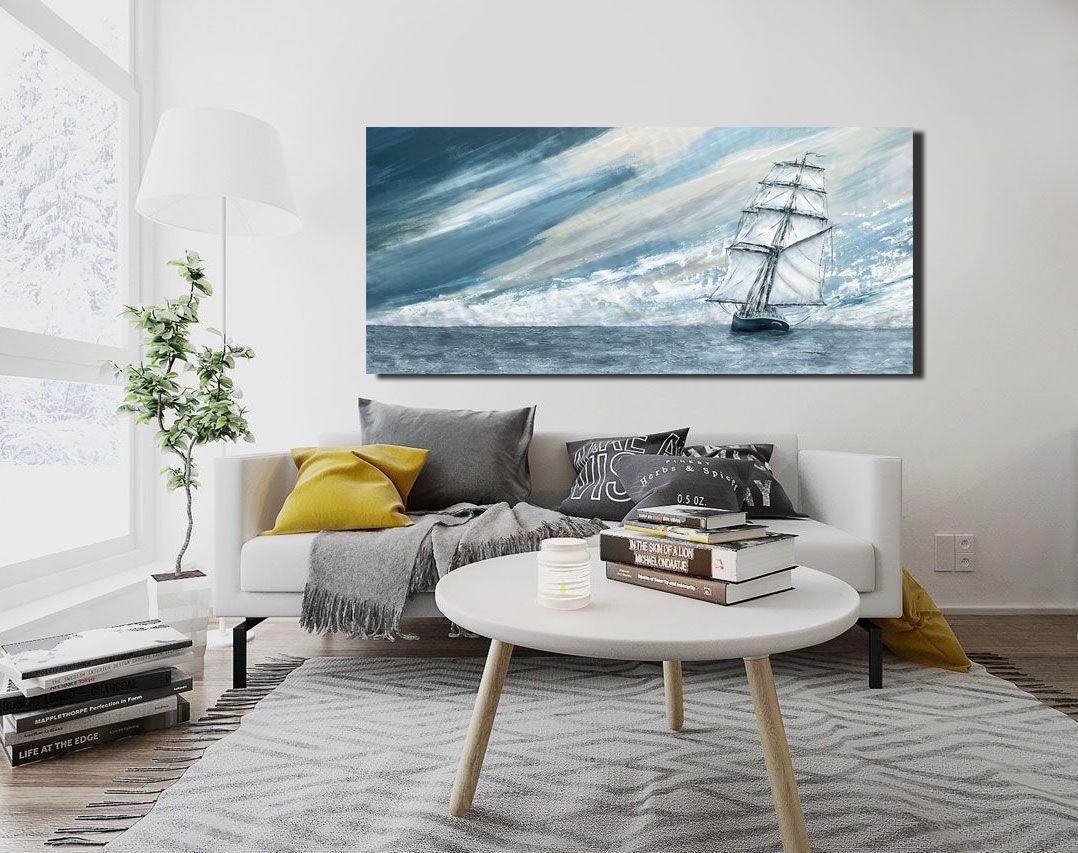Morgenster Tall Ship - Marine Art 145X80cm, Painting, Acrylic on CanvasMorgenste For Sale 2