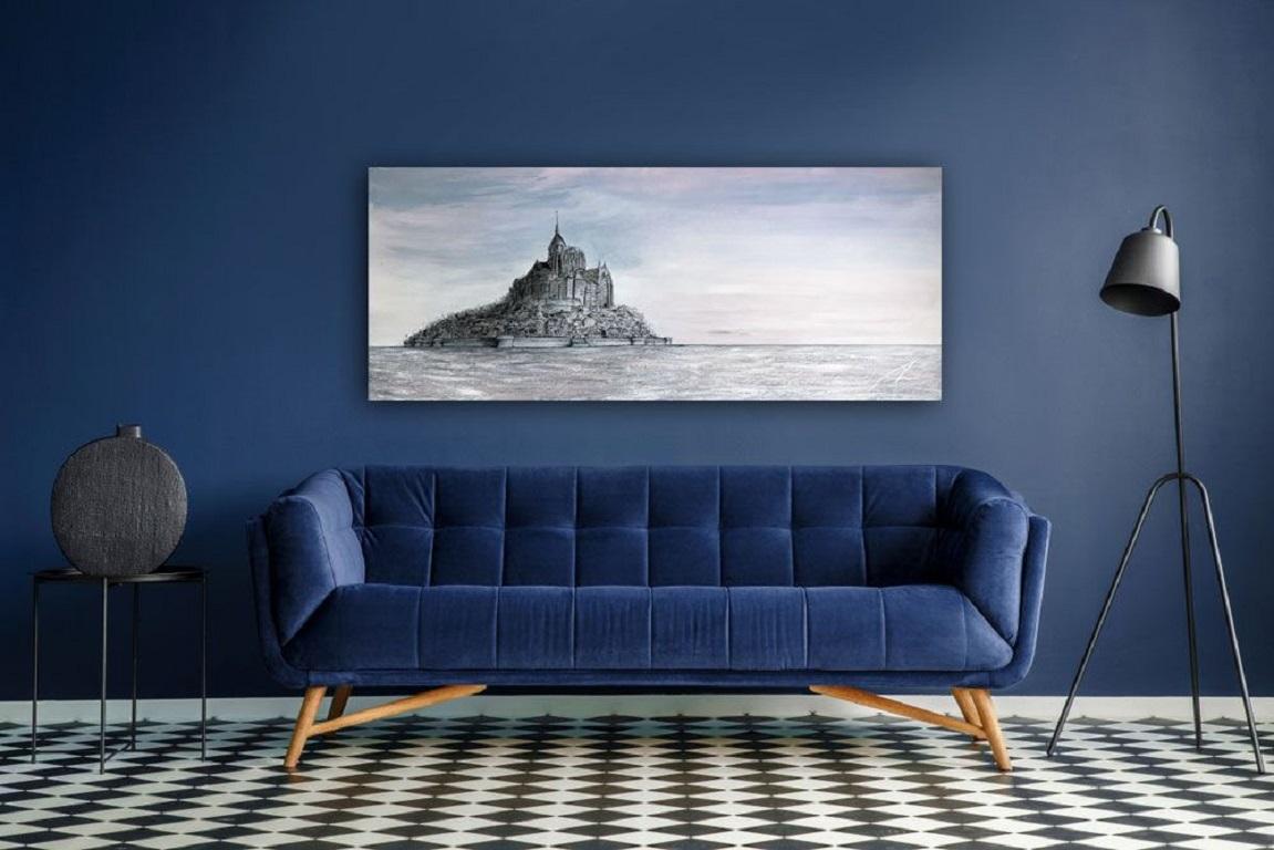 Proud - St Michael's Mount, Cornwall England, Painting, Acrylic on Canvas 1