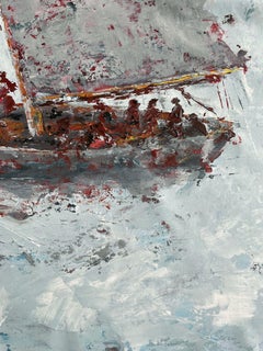 Tormenta - Arte marino gran formato, Pintura, Acrílico sobre lienzo