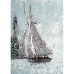 Storm - Large format marine art, Painting, Acrylic on Canvas