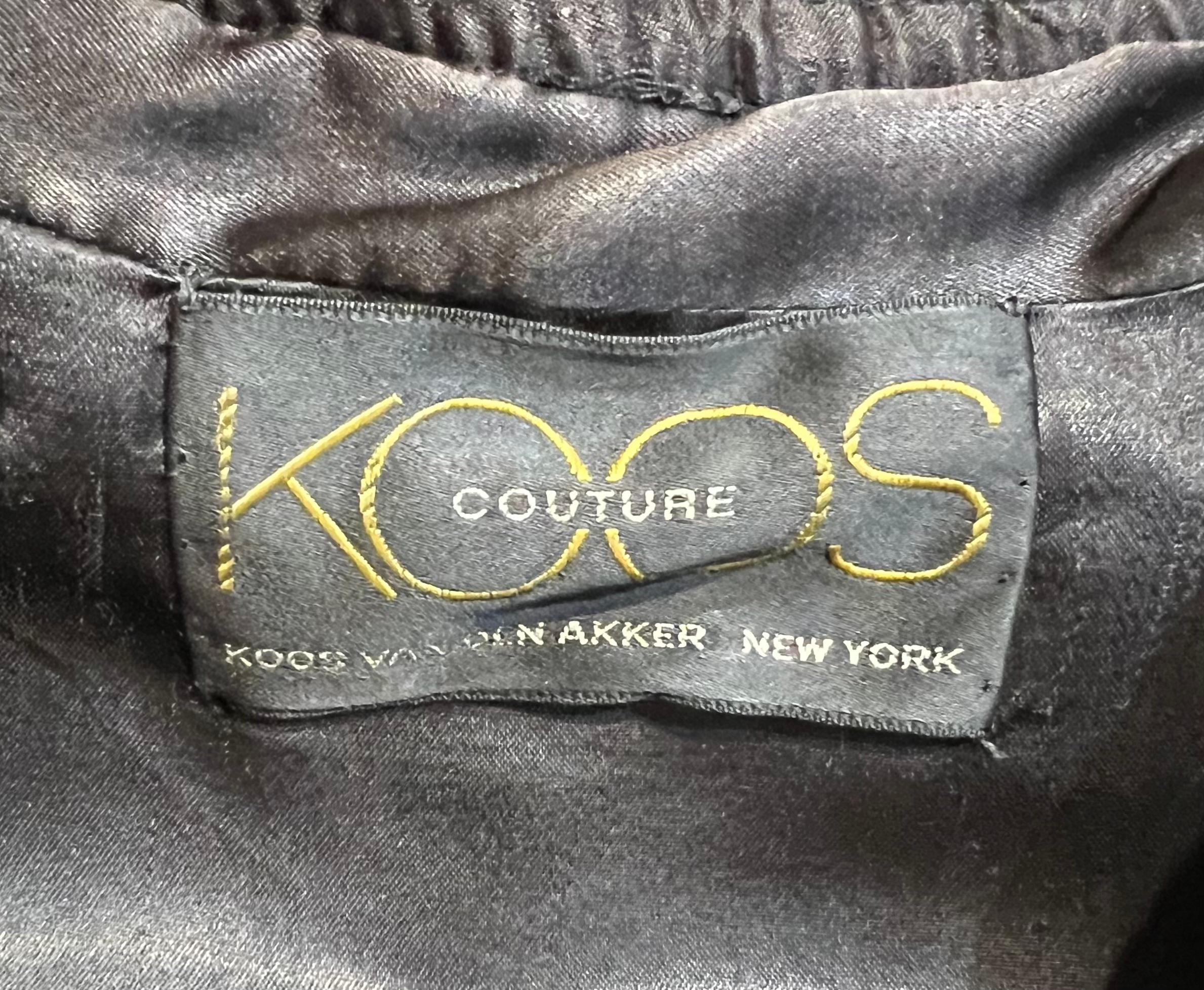 KOOS Couture 1980's Brauner Pelz Patchwork Pelz Bombermantel im Angebot 3